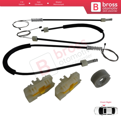 Seat Leon MK2 1P 1P1 2005-2012 5-Kapı HB 1P0837462A İçin Elektrikli Ön Sağ Kapı Cam Kriko Tamir Seti