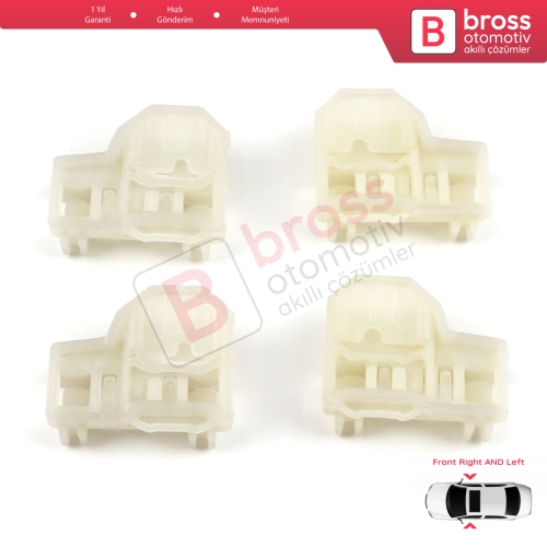 Audi A4 B5 VW Polo MK3 6N Passat B5 Skoda Superb MK1 8D0837462 İçin 4 Adet Ön Sağ Sol Cam Kriko Tamir Kılavuz Klipsi