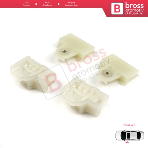Pontiac Grand Am Sunfire 1995-2005 Oldsmobile Alero Cutlass MK6 Chevrolet Cavalier Malibu GM1350126 İçin 4 Adet Ön Sol Cam Kriko Tamir Kılavuz Klipsi