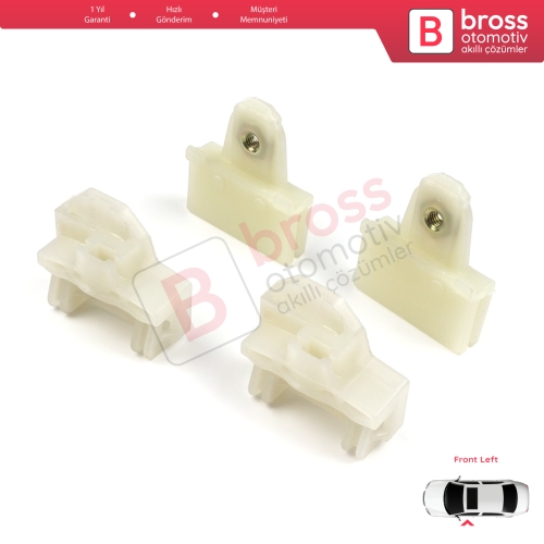 Pontiac Grand Am Sunfire 1995-2005 Oldsmobile Alero Cutlass MK6 Chevrolet Cavalier Malibu GM1350126 İçin 4 Adet Ön Sol Cam Kriko Tamir Kılavuz Klipsi