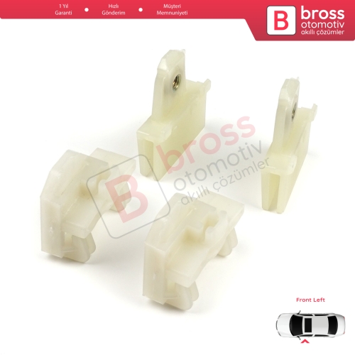 Pontiac Grand Am Sunfire 1995-2005 Oldsmobile Alero Cutlass MK6 Chevrolet Cavalier Malibu GM1350126 İçin 4 Adet Ön Sol Cam Kriko Tamir Kılavuz Klipsi