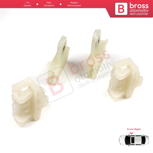 Pontiac Grand Am Sunfire 1995-2005 Oldsmobile Alero Cutlass MK6 Chevrolet Cavalier Malibu GM1351126 İçin 4 Adet Ön Sağ Cam Kriko Tamir Kılavuz Klipsi