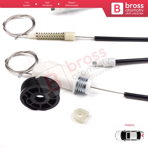 Land Rover Freelander MK1 L314 LN 1997-2006 3/5 Kapı CVH101150 İçin Elektrikli Arka Bagaj Kapı Cam Kriko Tamir Seti