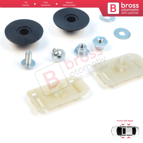 Mercedes C Class W203 S203 CL203 CLC 2037200114 İçin Cam Kriko Ray Montaj Tutma Sabitleme Sekman Klips Seti