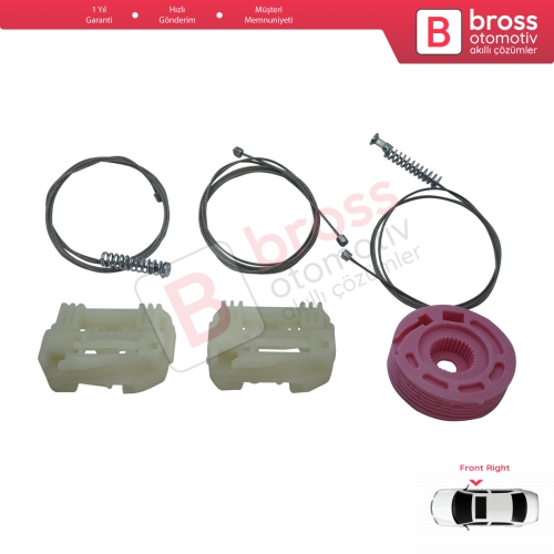 Hyundai I30 MK1 FD 2007-2012 5-Kapı 824812L001 İçin Elektrikli Ön Sağ Cam Kriko Tamir Seti