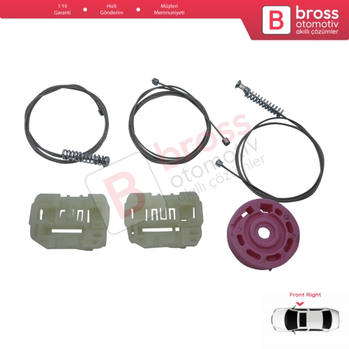 Hyundai I30 MK1 FD 2007-2012 5-Kapı 824812L001 İçin Elektrikli Ön Sağ Cam Kriko Tamir Seti