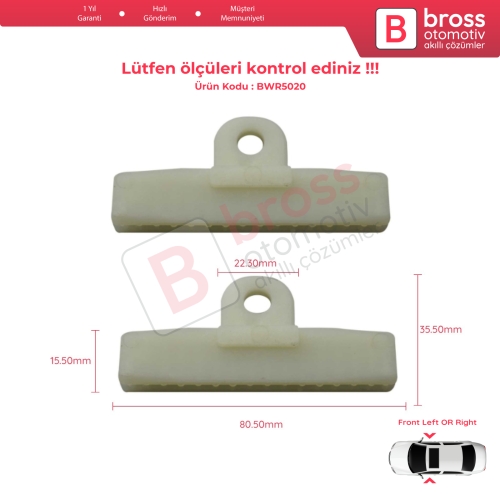 Toyota Corolla Prius Cruiser Hilux Matrix Pontiac Vibe Lexus RX İçin Kapı Cam Tutucu Taşıyıcı Kızak Klipsi