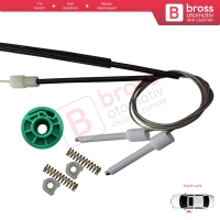 Audi A6 C4 4A 1994-1998 100 C4 4A 4/5 Kapı 4A0837461 İçin Elektrikli Ön Sol Cam Kriko Tamir Seti