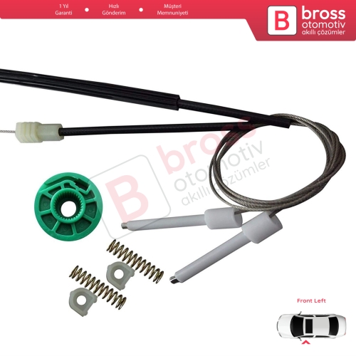 Audi A6 C4 4A 1994-1998 100 C4 4A 4/5 Kapı 4A0837461 İçin Elektrikli Ön Sol Cam Kriko Tamir Seti