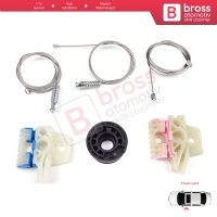 VW Golf MK6 A6 5K 5K1 AJ5 2008-20014 5-Kapı 5K0837461 İçin Elektrikli Ön Sol Cam Kriko Tamir Seti