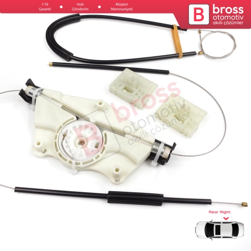 VW Touareg MK1 7L Porsche Cayenne 9PA 955 957 2002-2010 7L0839462 İçin Elektrikli Arka Sağ Cam Kriko Tamir Seti