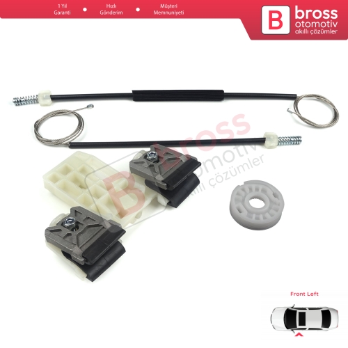 Skoda Fabia MK2 5J MG 542 545 2006-2014 5-Kapı 5J1837401 İçin Elektrikli Ön Sol Cam Kriko Tamir Seti