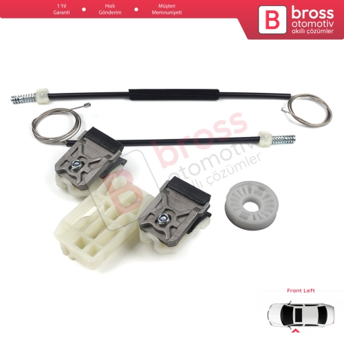 Skoda Fabia MK2 5J MG 542 545 2006-2014 5-Kapı 5J1837401 İçin Elektrikli Ön Sol Cam Kriko Tamir Seti