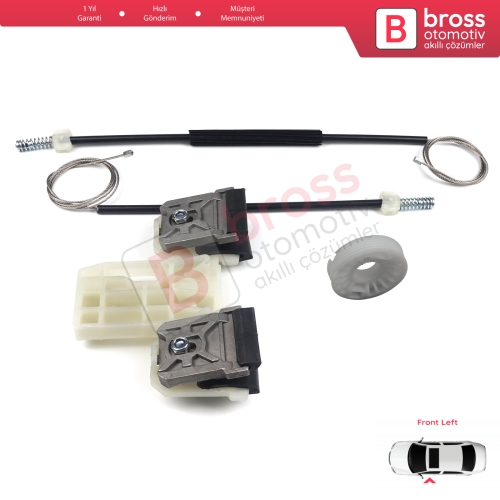 Skoda Fabia MK2 5J MG 542 545 2006-2014 5-Kapı 5J1837401 İçin Elektrikli Ön Sol Cam Kriko Tamir Seti
