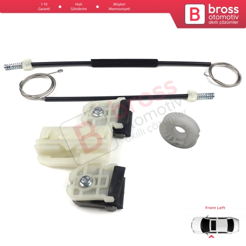 Skoda Fabia MK2 5J MG 542 545 2006-2014 5-Kapı 5J1837401 İçin Elektrikli Ön Sol Cam Kriko Tamir Seti
