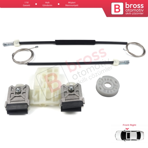 Skoda Fabia MK2 5J MG 542 545 2006-2014 5-Kapı 5J1837402 İçin Elektrikli Ön Sağ Cam Kriko Tamir Seti