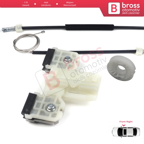 Skoda Fabia MK2 5J MG 542 545 2006-2014 5-Kapı 5J1837402 İçin Elektrikli Ön Sağ Cam Kriko Tamir Seti