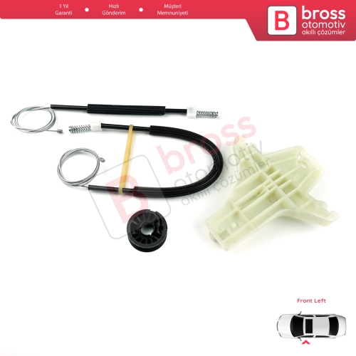 VW Amarok MK1 2H 2010-2022 4-Kapı Pickup 2H0837401 İçin Elektrikli Ön Sol Cam Kriko Tamir Seti