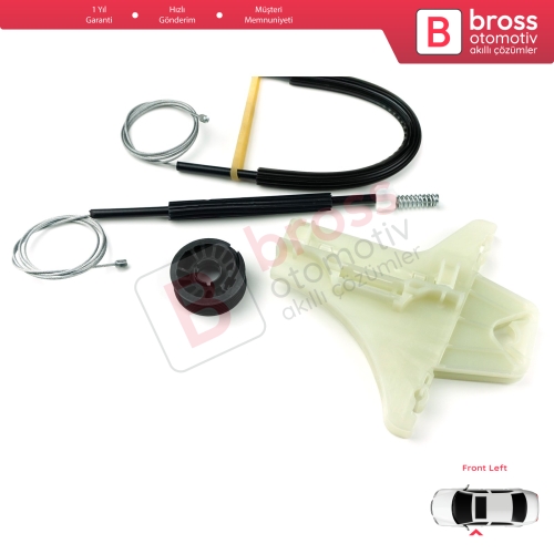 VW Amarok MK1 2H 2010-2022 4-Kapı Pickup 2H0837401 İçin Elektrikli Ön Sol Cam Kriko Tamir Seti