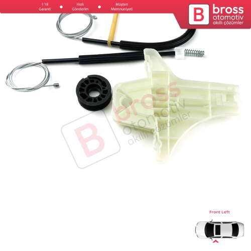VW Amarok MK1 2H 2010-2022 4-Kapı Pickup 2H0837401 İçin Elektrikli Ön Sol Cam Kriko Tamir Seti