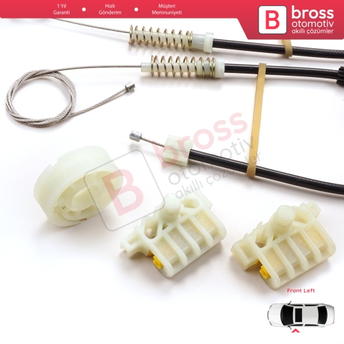 Renault Laguna MK3 X91 BT0/1 KT0/1 2007-2015 5-Kapı 807010002R İçin Elektrikli Ön Sol Cam Kriko Tamir Seti
