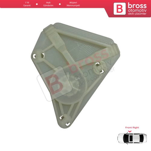 VW Polo MK4 6Q 9A 9N 9N3 2001-2009 HB 5-Kapı 9A4 2002-2018 4-Door Sedan İçin Ön Sağ Cam Kriko Motor Tamir Makara Yuvası
