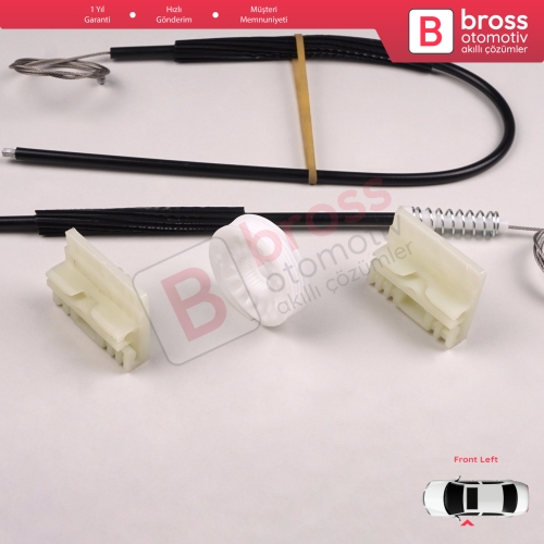 Audi A2 8Z 8Z0 1999-2005 5-Kapı Hatchback 8Z0837461 İçin Elektrikli Ön Sol Cam Kriko Tamir Seti