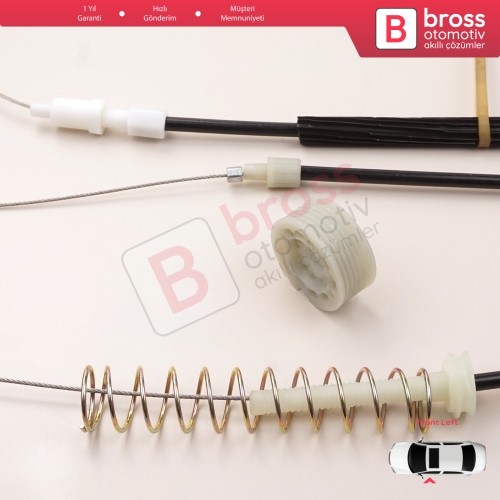 VW EOS 1F7 1F8 2006-2015  2-Kapı Coupe Convertible CC 1Q0837461 İçin Elektrikli Sol Cam Kriko Tamir Seti