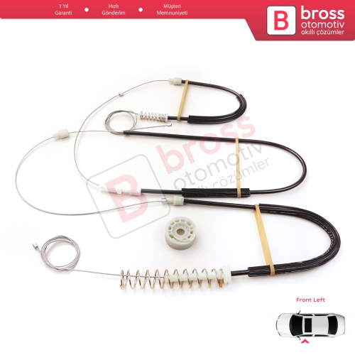 VW EOS 1F7 1F8 2006-2015  2-Kapı Coupe Convertible CC 1Q0837461 İçin Elektrikli Sol Cam Kriko Tamir Seti