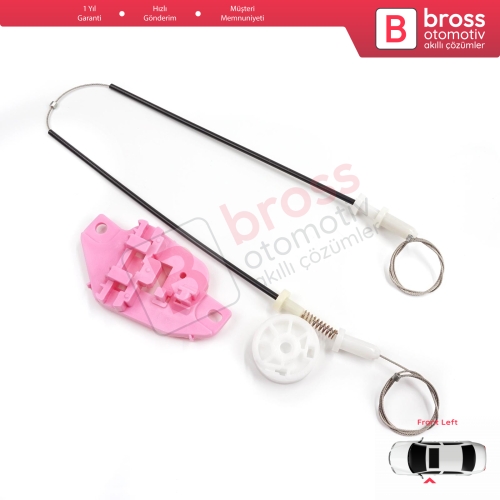 Hyundai Starex H-1 Grand MK2 TQ 2007–2024 824034H010 İçin Elektrikli Ön Sol Cam Kriko Tamir Seti