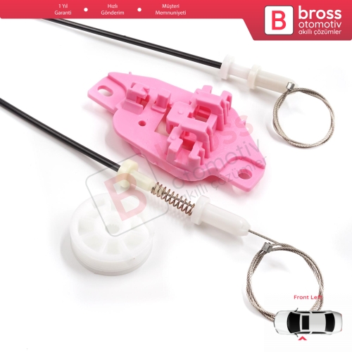 Hyundai Starex H-1 Grand MK2 TQ 2007–2024 824034H010 İçin Elektrikli Ön Sol Cam Kriko Tamir Seti