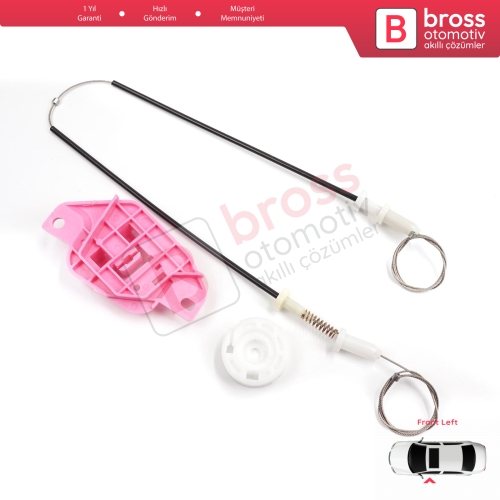 Hyundai Starex H-1 Grand MK2 TQ 2007–2024 824034H010 İçin Elektrikli Ön Sol Cam Kriko Tamir Seti