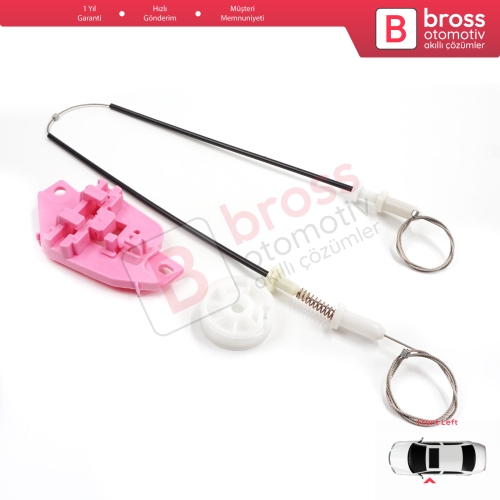 Hyundai Starex H-1 Grand MK2 TQ 2007–2024 824034H010 İçin Elektrikli Ön Sol Cam Kriko Tamir Seti