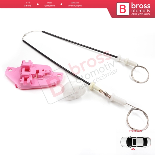 Hyundai Starex H-1 Grand MK2 TQ 2007–2024 824034H010 İçin Elektrikli Ön Sol Cam Kriko Tamir Seti