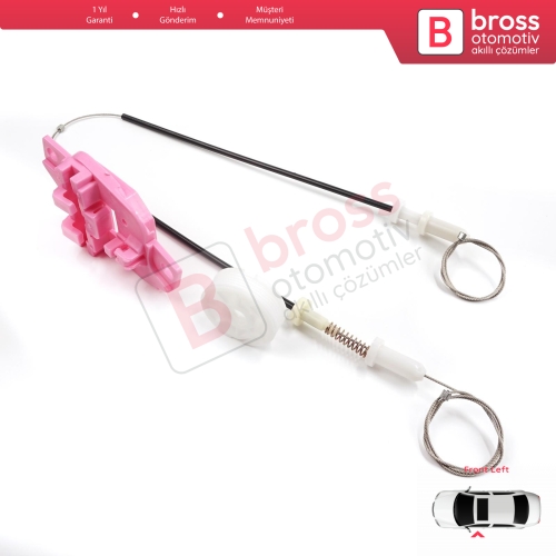 Hyundai Starex H-1 Grand MK2 TQ 2007–2024 824034H010 İçin Elektrikli Ön Sol Cam Kriko Tamir Seti