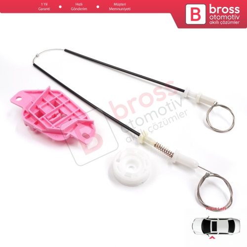 Hyundai Starex H-1 Grand MK2 TQ 2007–2024 824034H010 İçin Elektrikli Ön Sol Cam Kriko Tamir Seti