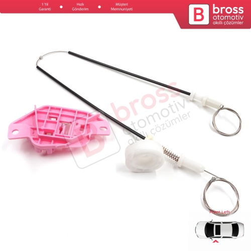 Hyundai Starex H-1 Grand MK2 TQ 2007–2024 824034H010 İçin Elektrikli Ön Sol Cam Kriko Tamir Seti