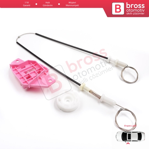 Hyundai Starex H-1 Grand MK2 TQ 2007–2024 824034H010 İçin Elektrikli Ön Sol Cam Kriko Tamir Seti