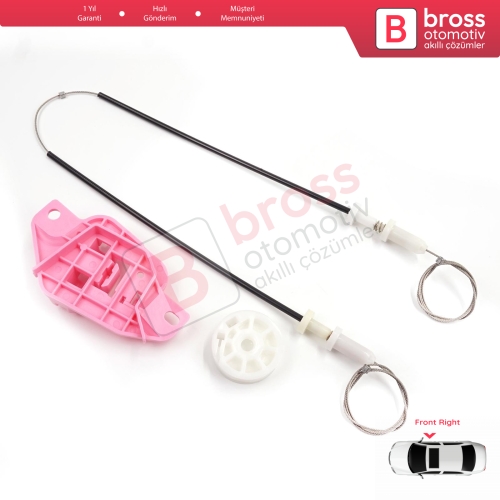 Hyundai Starex H-1 Grand MK2 TQ 2007–2024 824044H010 İçin Elektrikli Ön Sağ Cam Kriko Tamir Seti