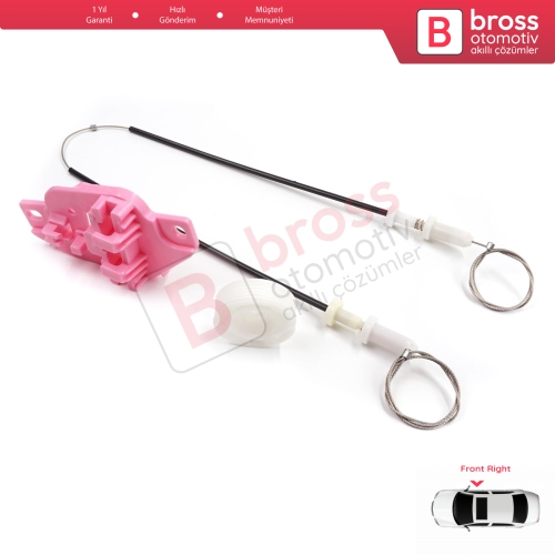 Hyundai Starex H-1 Grand MK2 TQ 2007–2024 824044H010 İçin Elektrikli Ön Sağ Cam Kriko Tamir Seti