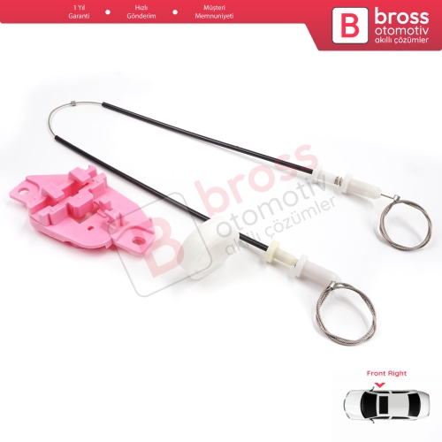 Hyundai Starex H-1 Grand MK2 TQ 2007–2024 824044H010 İçin Elektrikli Ön Sağ Cam Kriko Tamir Seti