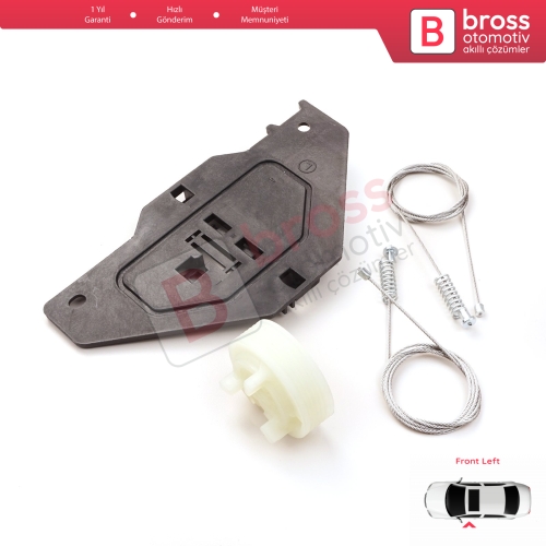 Citroen C3 MK2 SC A51 2009-2016 5-Kapı 9813093280 İçin Elektrikli Ön Sol Cam Kriko Tamir Seti