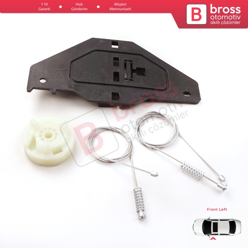 Citroen C3 MK2 SC A51 2009-2016 5-Kapı 9813093280 İçin Elektrikli Ön Sol Cam Kriko Tamir Seti