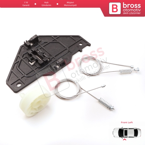 Citroen C3 MK2 SC A51 2009-2016 5-Kapı 9813093280 İçin Elektrikli Ön Sol Cam Kriko Tamir Seti