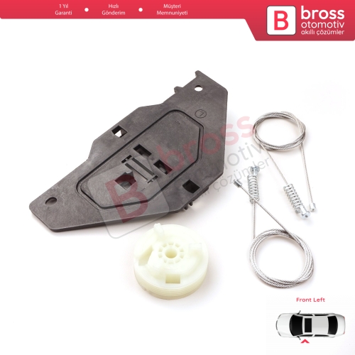 Citroen C3 MK2 SC A51 2009-2016 5-Kapı 9813093280 İçin Elektrikli Ön Sol Cam Kriko Tamir Seti