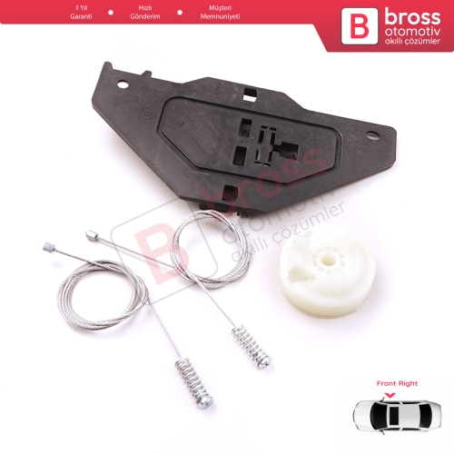 Citroen C3 MK2 SC A51 2009-2016 5-Kapı 9813093180 İçin Elektrikli Ön Sağ Cam Kriko Tamir Seti