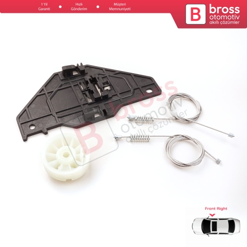 Citroen C3 MK2 SC A51 2009-2016 5-Kapı 9813093180 İçin Elektrikli Ön Sağ Cam Kriko Tamir Seti