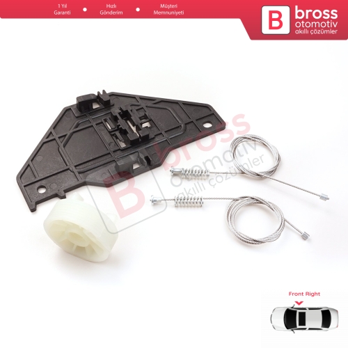 Citroen C3 MK2 SC A51 2009-2016 5-Kapı 9813093180 İçin Elektrikli Ön Sağ Cam Kriko Tamir Seti