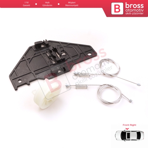 Citroen C3 MK2 SC A51 2009-2016 5-Kapı 9813093180 İçin Elektrikli Ön Sağ Cam Kriko Tamir Seti