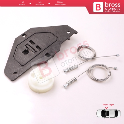 Citroen C3 MK2 SC A51 2009-2016 5-Kapı 9813093180 İçin Elektrikli Ön Sağ Cam Kriko Tamir Seti